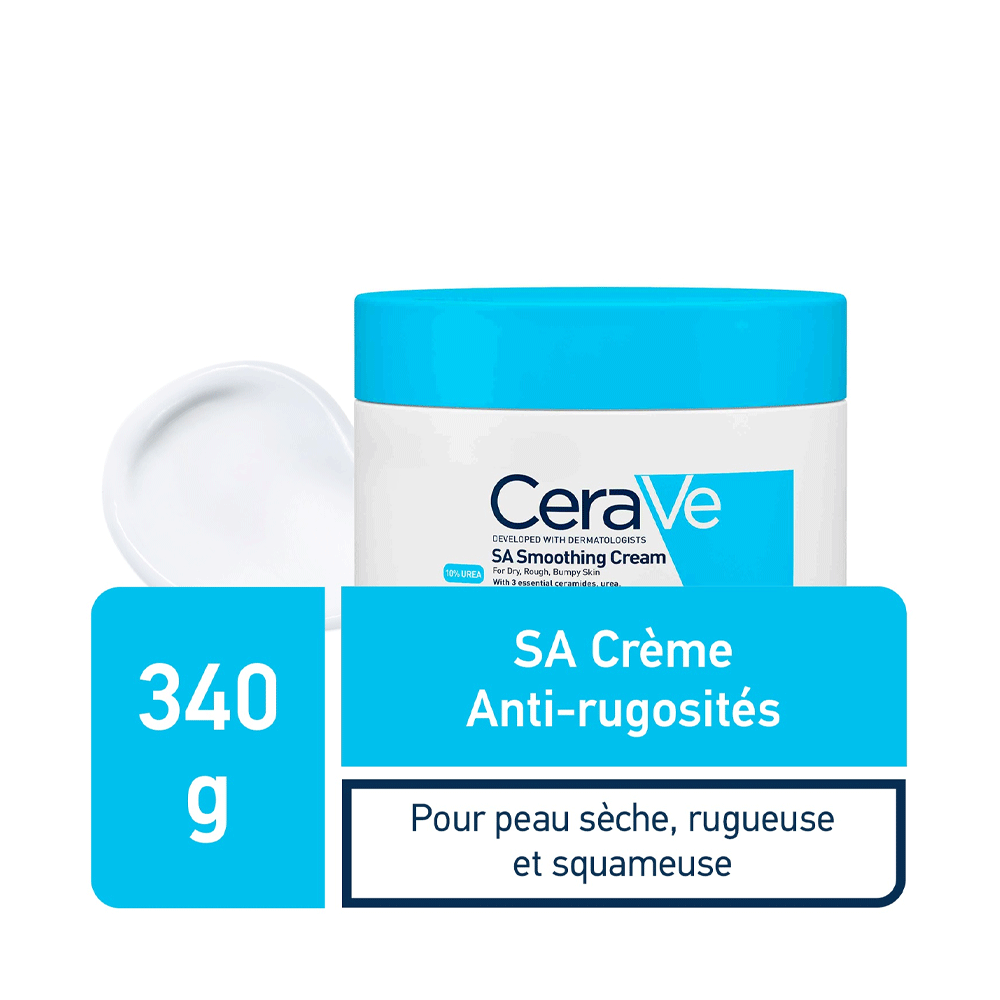 Cerave SA Crème Anti-Rugosités 340g nova parapharmacie prix maroc casablanca