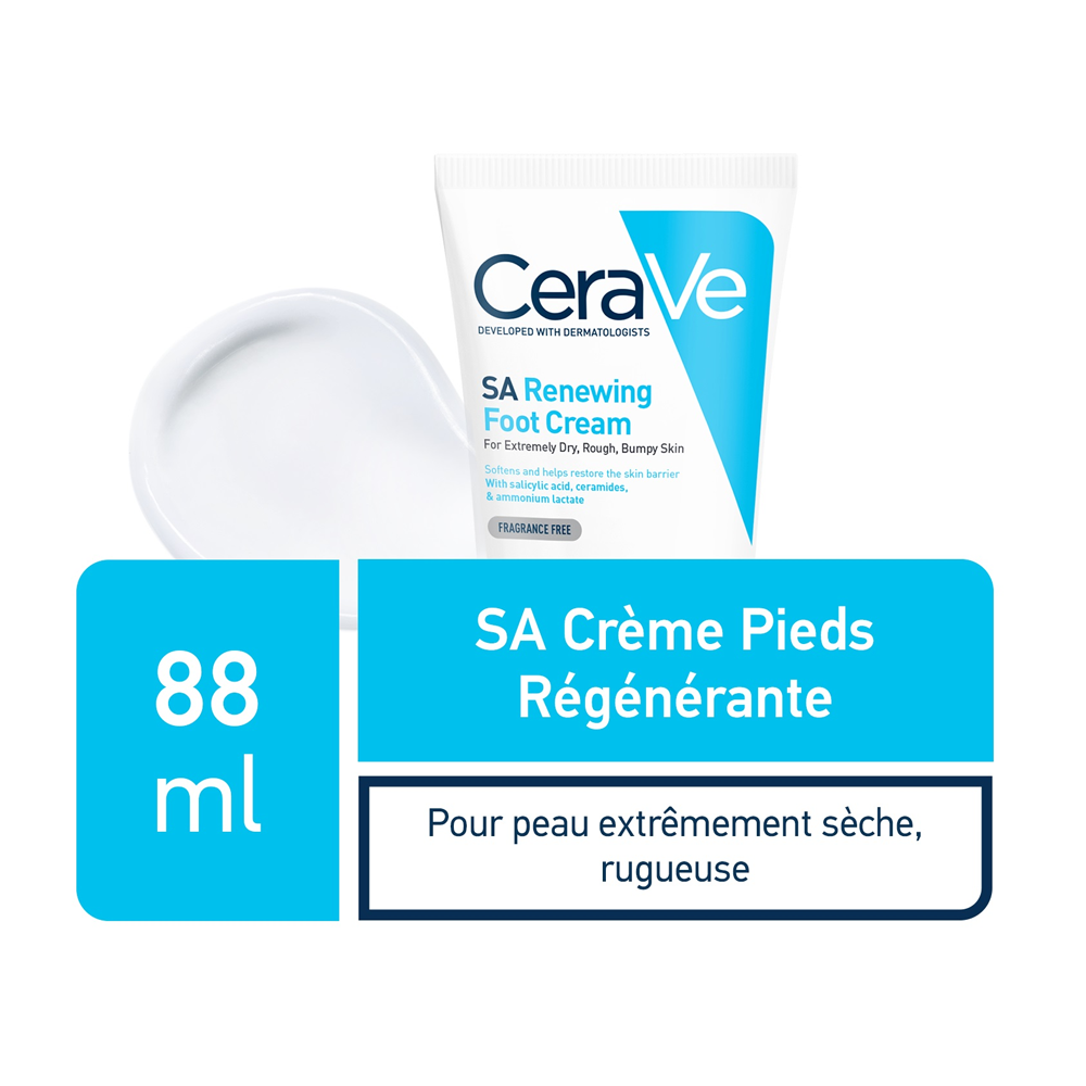 Cerave SA Crème Pieds Régénérante 88ml nova parapharmacie prix maroc casablanca