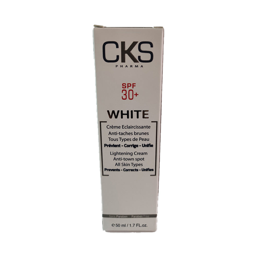 Cks White crème Eclaircissante SPF30+ 50ml nova parapharmacie prix maroc casablanca