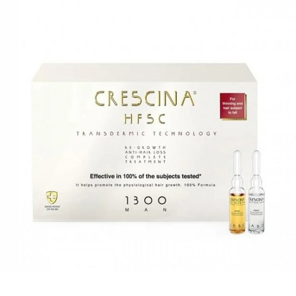 Crescina HfSC Transdermic Complete Treatment 1300 Man 10+10 x 3.5ml - Nova Para