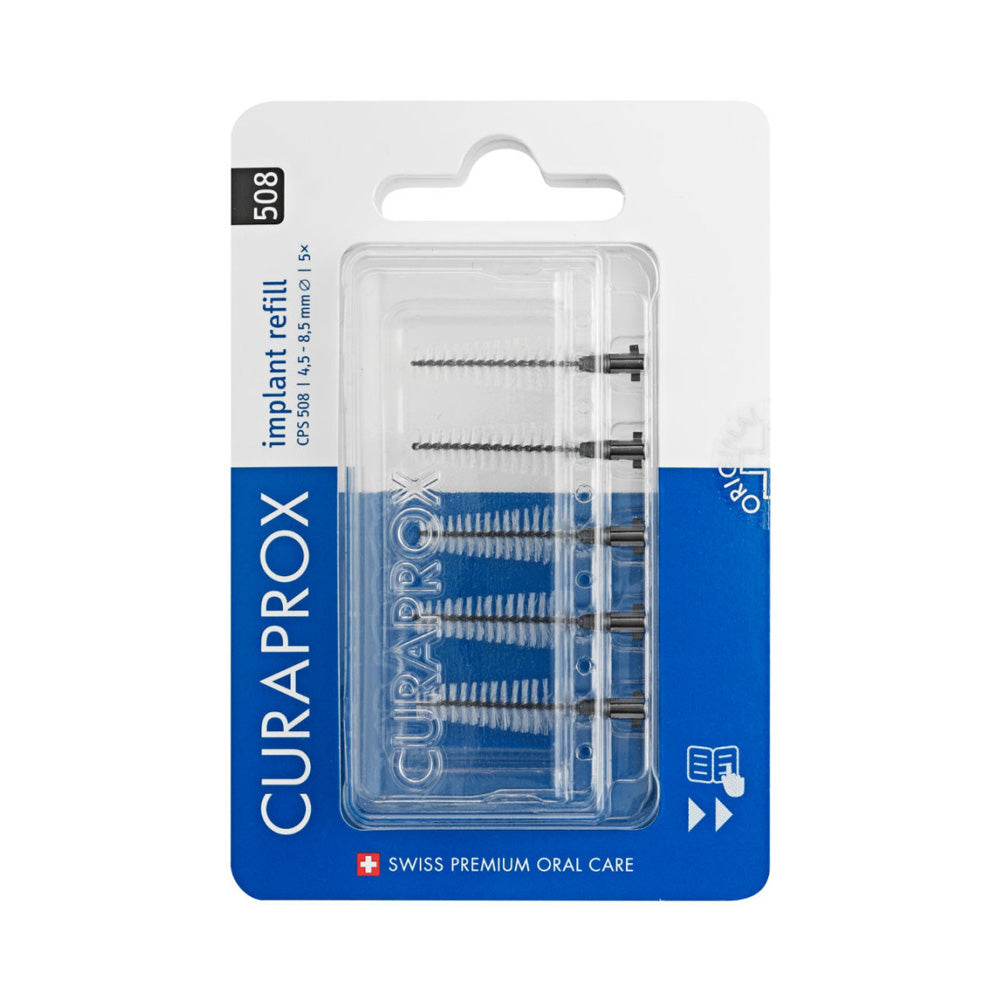 Curaprox Brosse Interdentaire Rechargeable Implant Taille 508 - 5 PCS - Nova Para