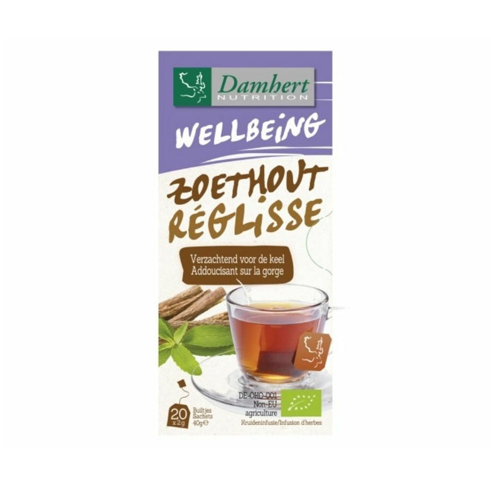 Damhert Wellbeing Tea Time Réglisse Infusion D'Herbes 20 Sachets+5 Sachets - Nova Para