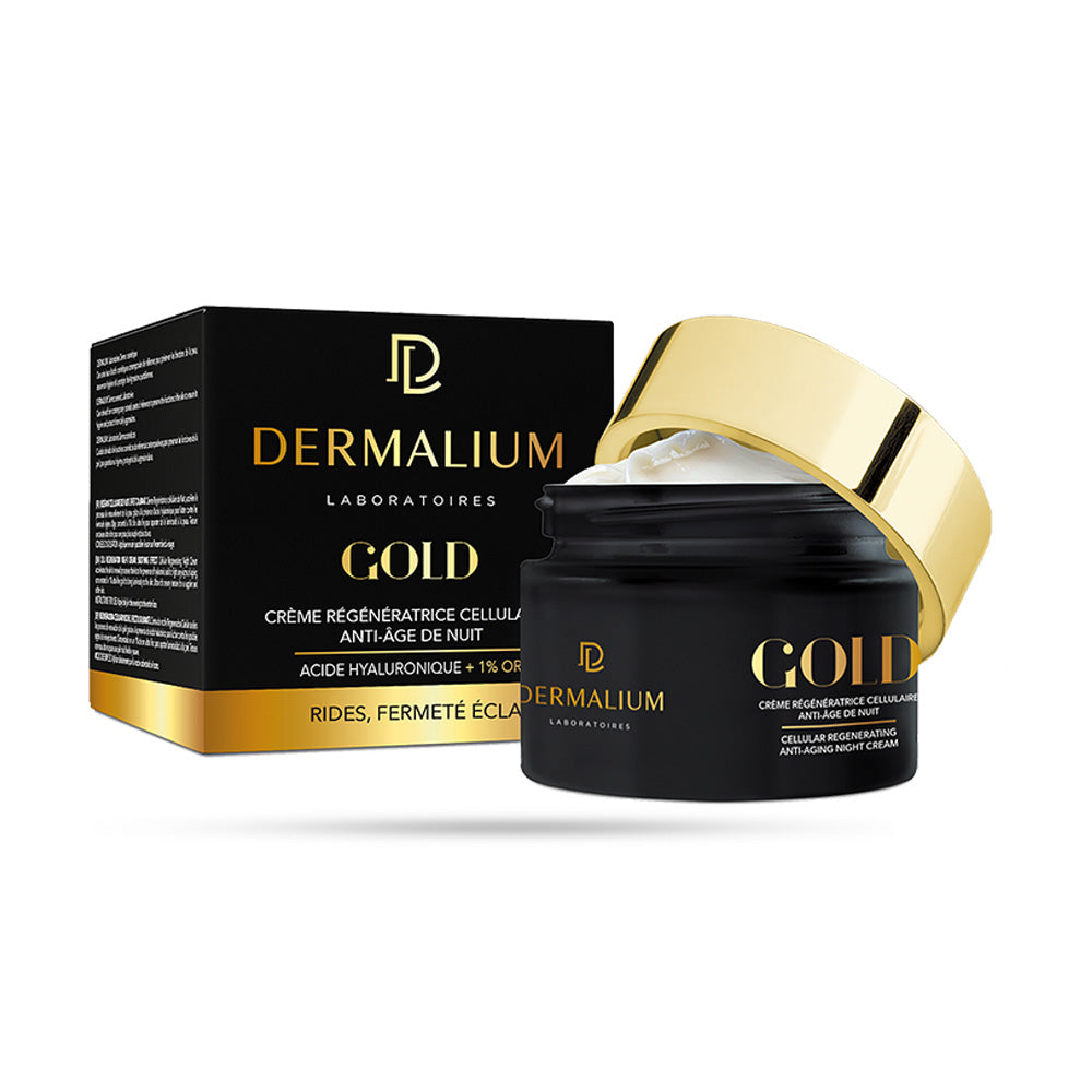 Dermalium Gold Crème Régénératrice Cellulaire Anti-Âge De Nuit 50ml nova parapharmacie prix maroc casablanca