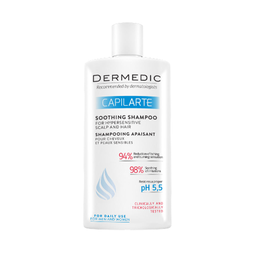 Dermedic Capilarte Shampooing Apaisant Pour Cheveux Et Peaux Sensibles 300ml nova parapharmacie prix maroc casablanca