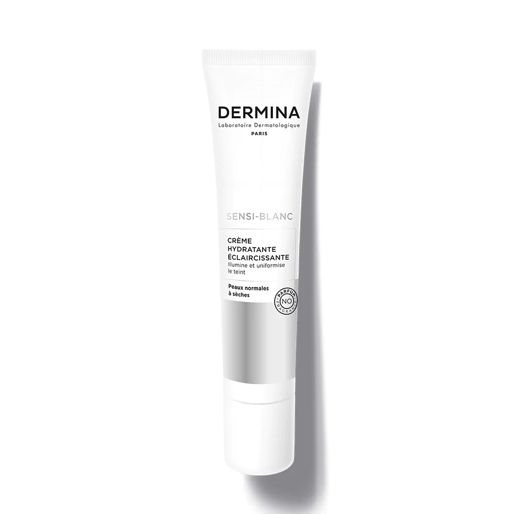 Dermina SENSI-BLANC Créme Hydratante Eclaircissante Peaux Normales à Sèches 40ml  | Nova Para