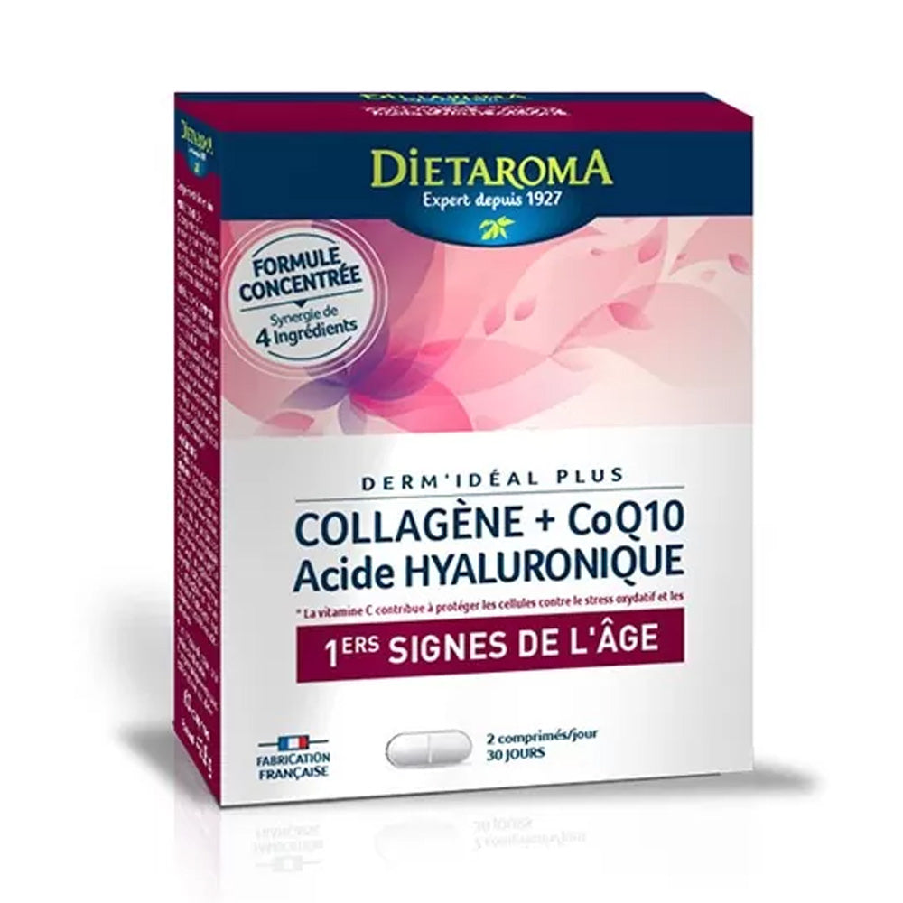 Dietaroma Collagene + CoQ10 + Acide Hyaluronique 60 Comprimes nova parapharmacie prix maroc casablanca