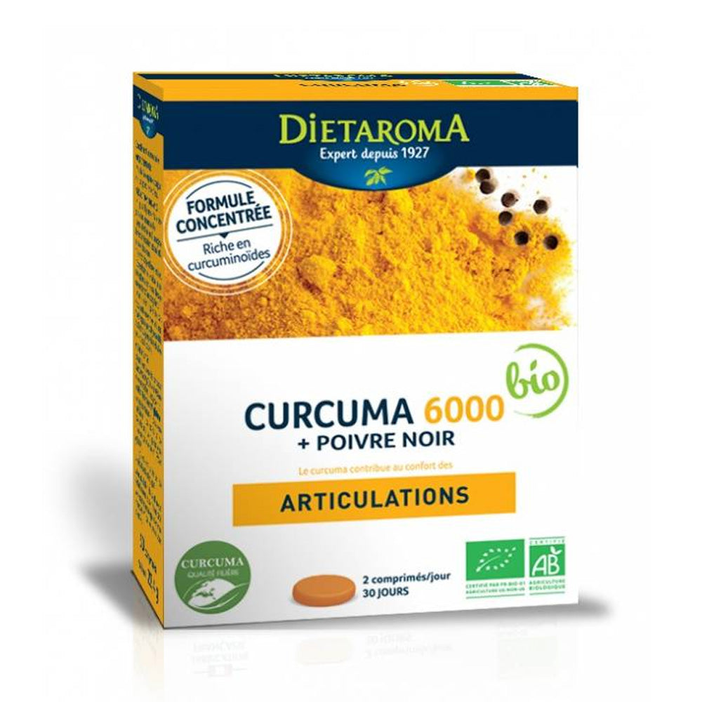 Dietaroma Curcuma 6000 +Poivre Noir 60 Comprimés | Nova Para