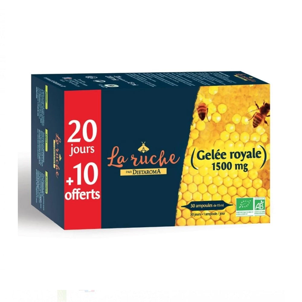Dietaroma La Ruche Gelée Royale 1500 mg 30*15 ml nova parapharmacie prix maroc casablanca