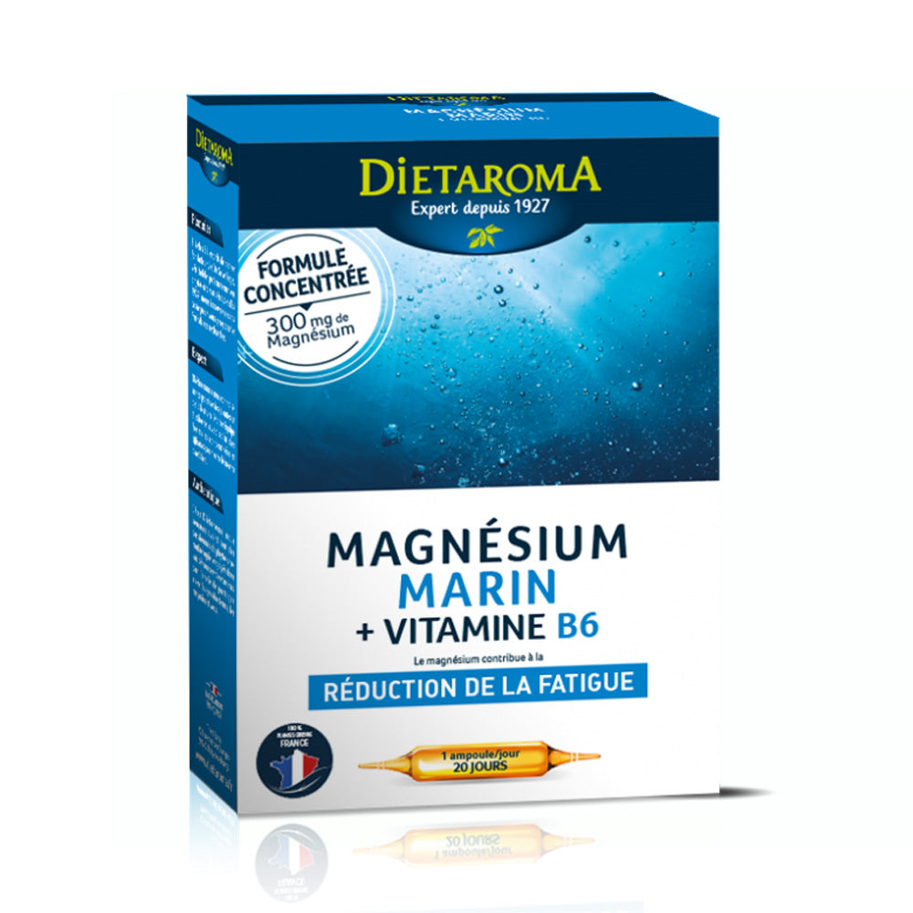 Dietaroma Magnesium Marin +Vitamine B6 20 Ampoules*10ml nova parapharmacie prix maroc casablanca