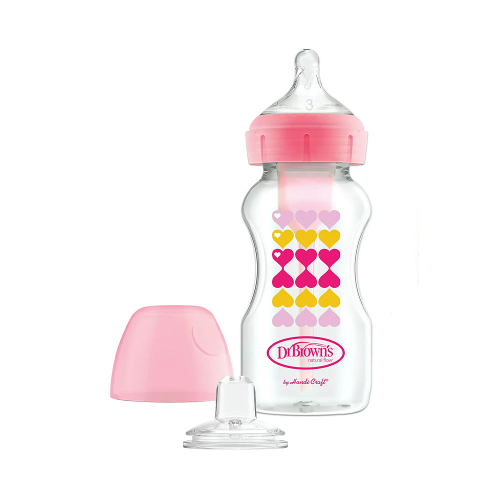 Dr Brown's Biberon Cole Large Pink 270ml WB91604 - Nova Para