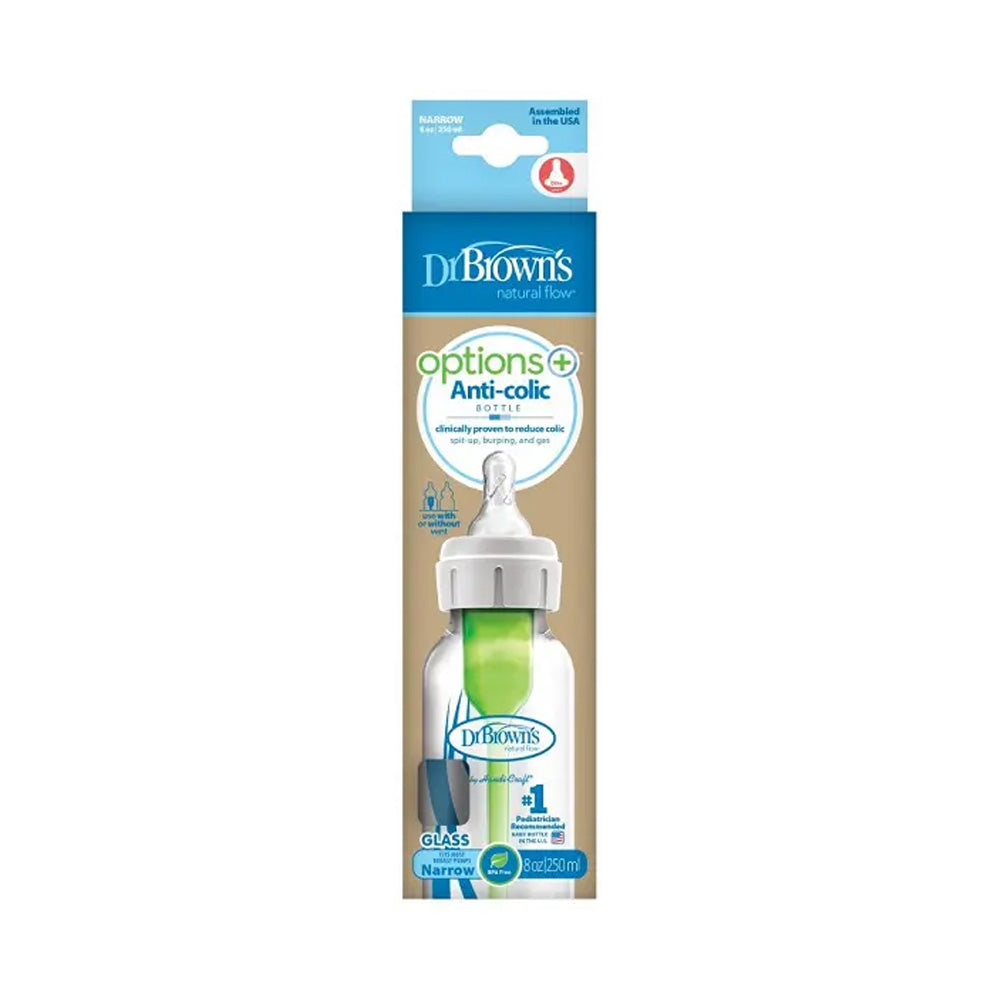 Dr Brown's Biberon Cole étroit En Verre 250ml SB81003 - Nova Para