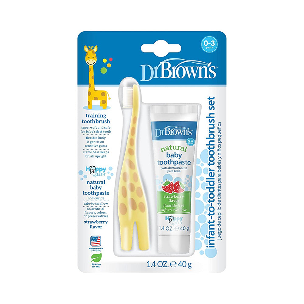 Dr Brown's Brosses à Dents 0-3ans Girafe HG060 - Nova Para