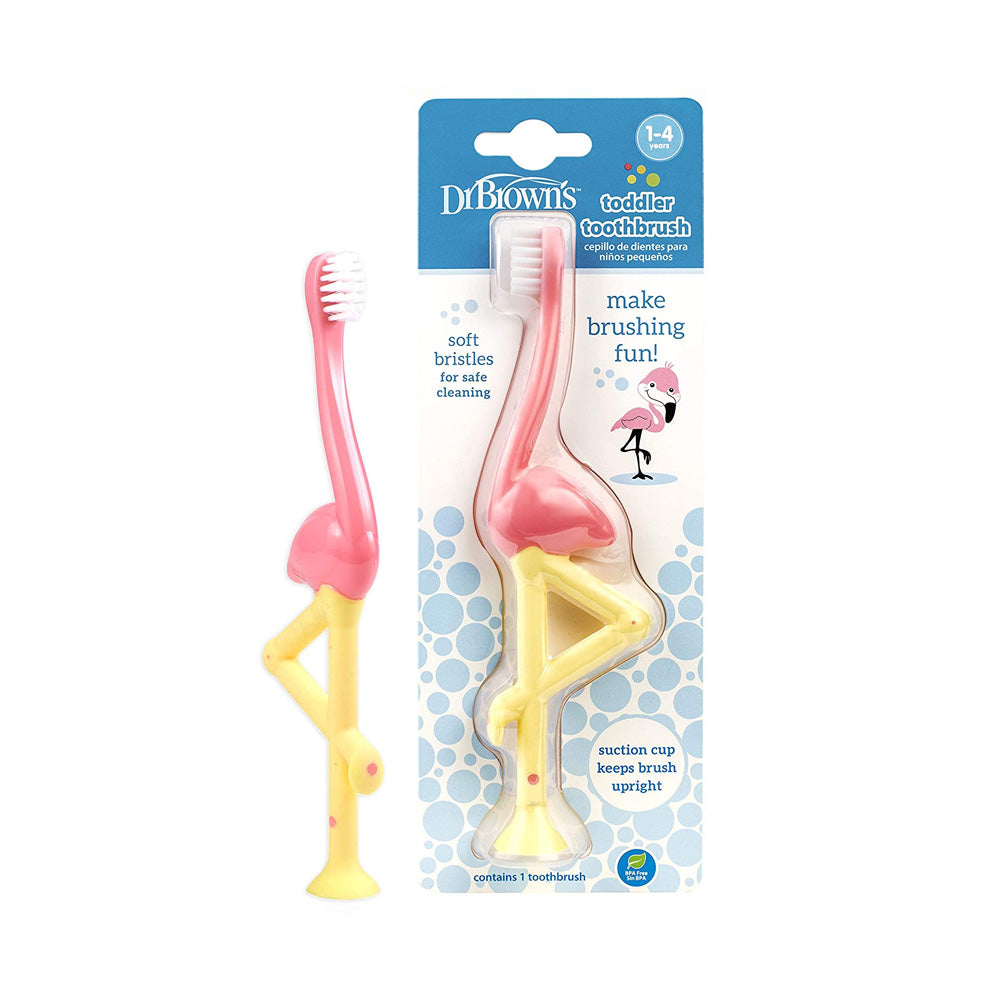 Dr Brown's Brosses à Dents 1-4ans Flamant-Rose HG058 - Nova Para