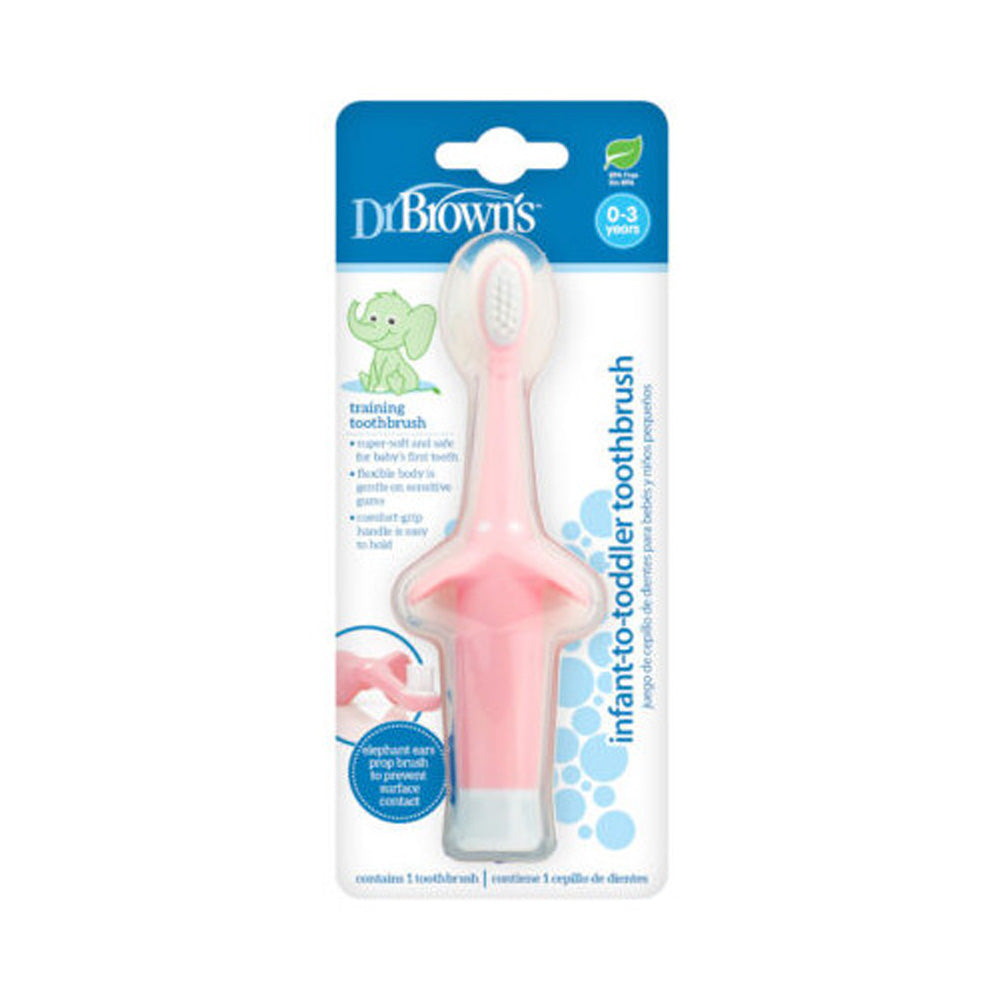 Dr Brown's Brosses à Dents Rose 0-3ans HG017 - Nova Para
