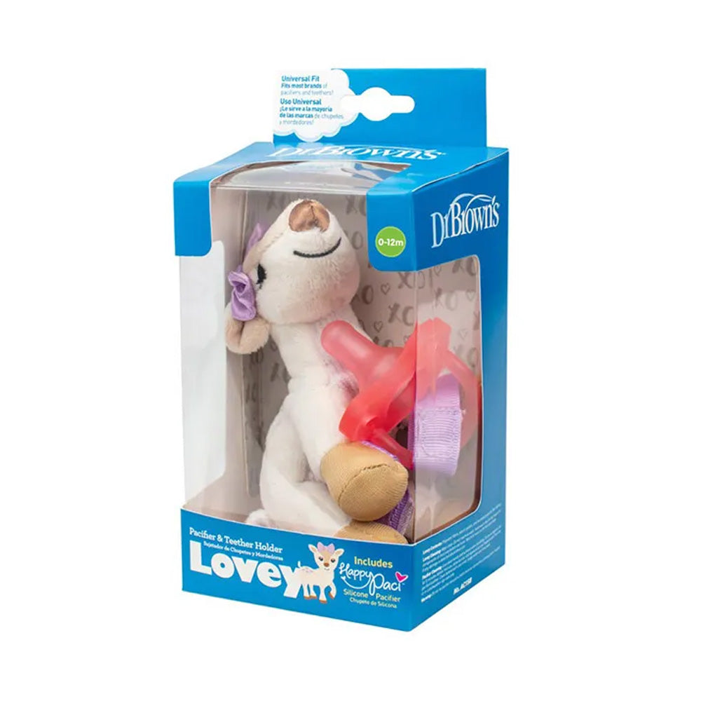 Dr Brown's Doudou Cerf Avec Tétine Rose 0-12m - Nova Para