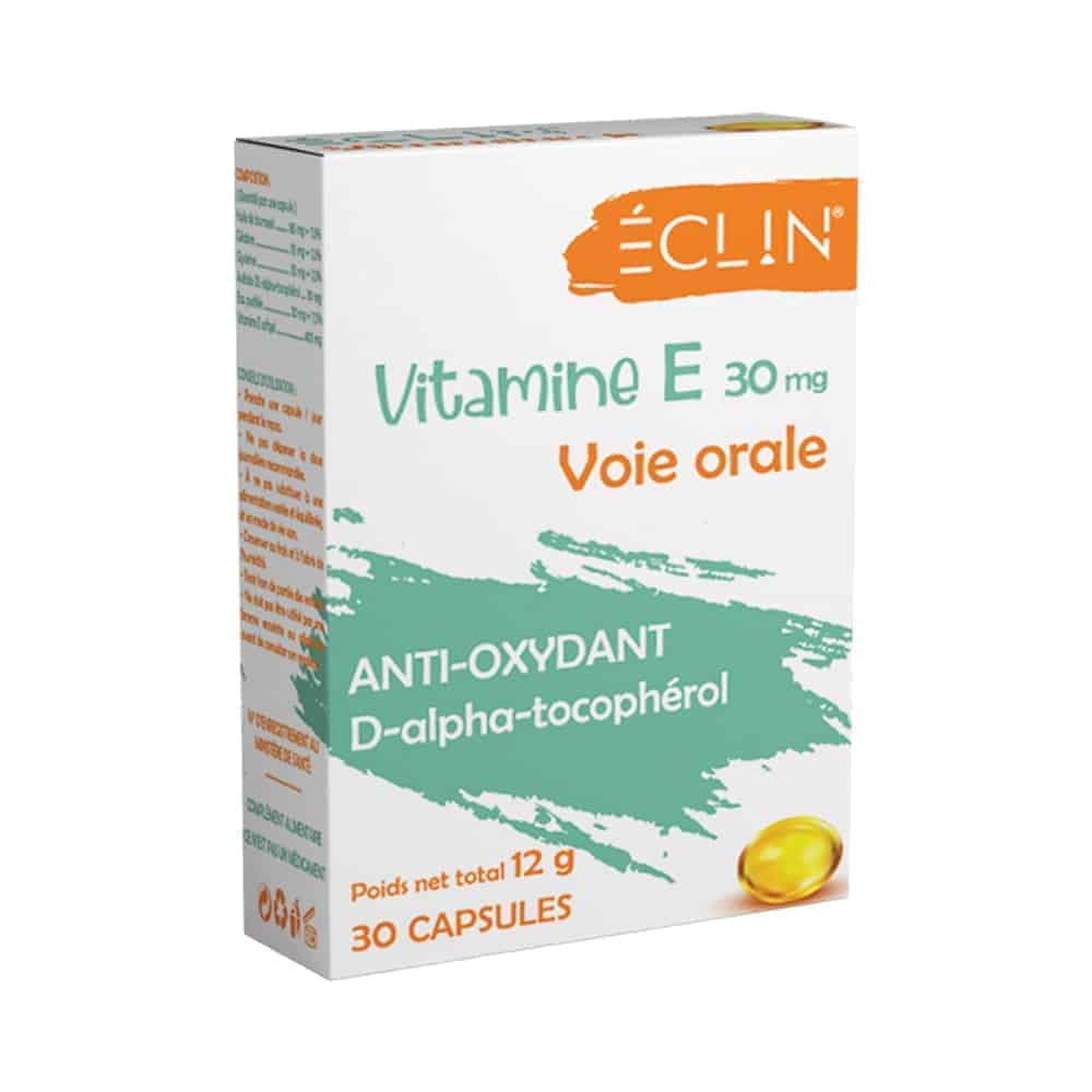 Eclin Vitamine E 30 Capsules nova parapharmacie prix maroc casablanca