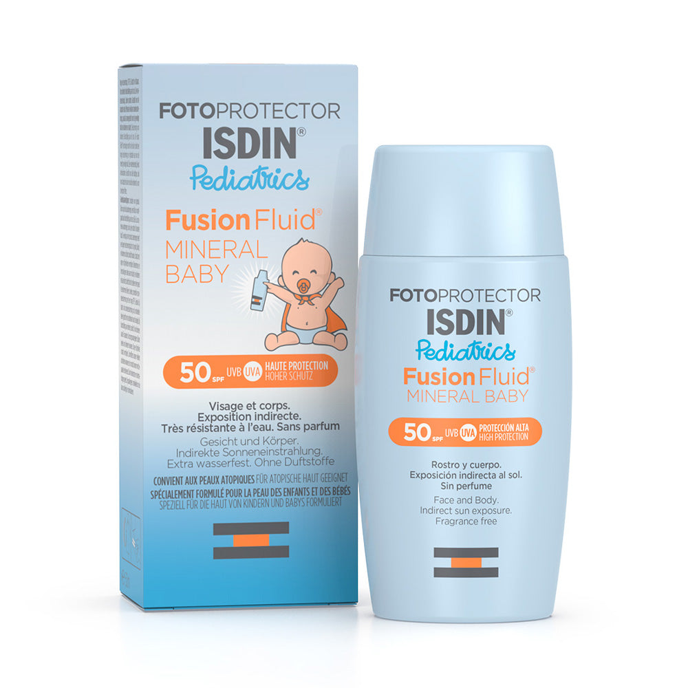 Fotoprotector ISDIN Fusion Fluid Mineral Pediatrics SPF50+ 50ml nova parapharmacie prix maroc casablanca