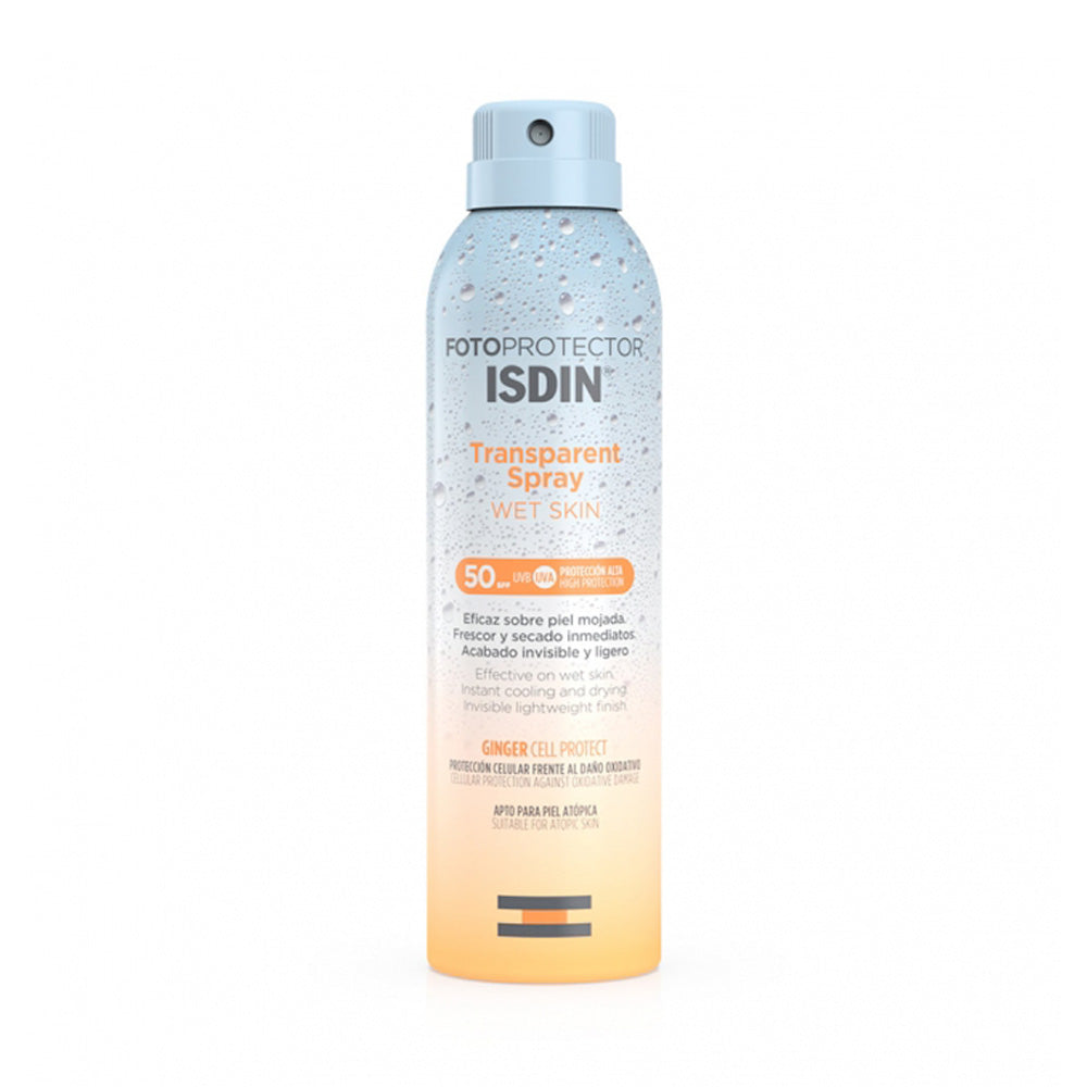 Fotoprotector ISDIN Trasparent Spray Wet Skin SPF50 250ml nova parapharmacie prix maroc casablanca