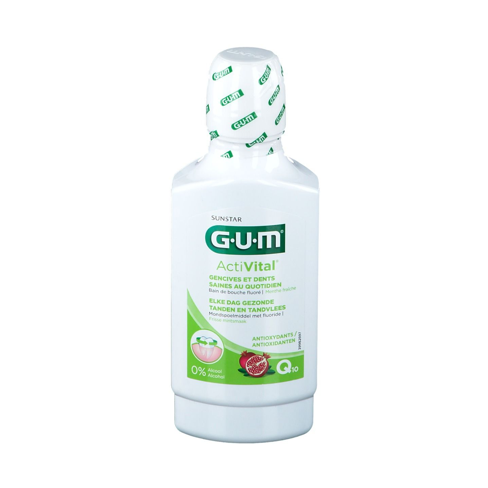 Gum ActiVital Bain De Bouche 300ml (6061) nova parapharmacie prix maroc casablanca
