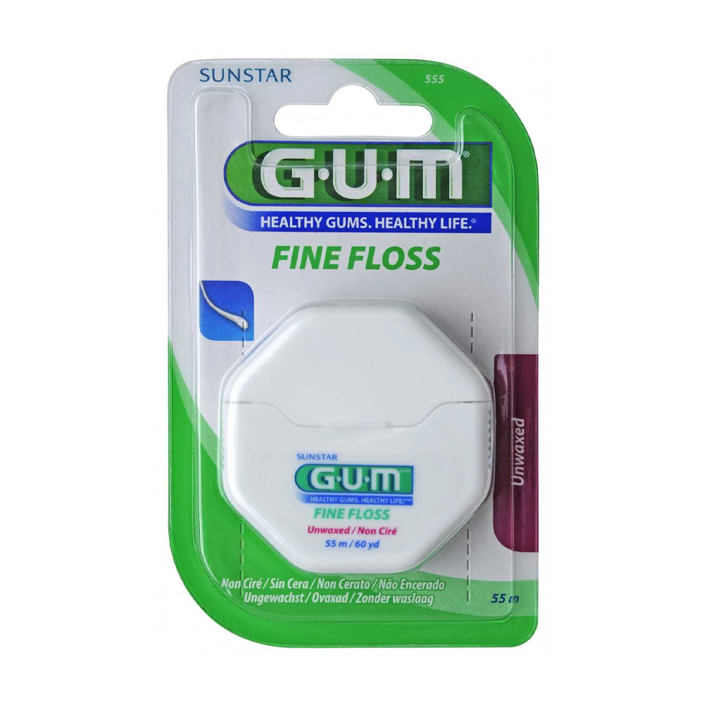 Gum FINE FLOSS Fil Dentaire Non Ciré 55m nova parapharmacie prix maroc casablanca