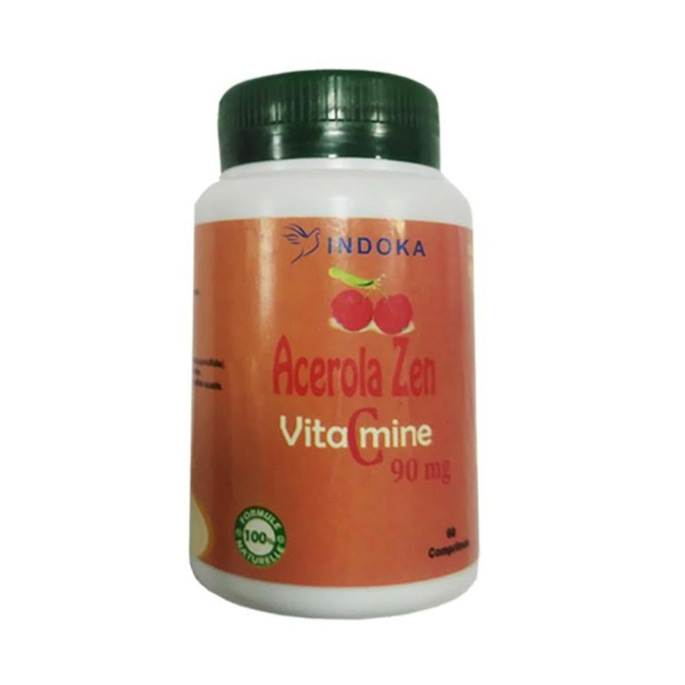 Indoka Acerola Zen vitamine C 90mg 60 Capsules nova parapharmacie prix maroc casablanca