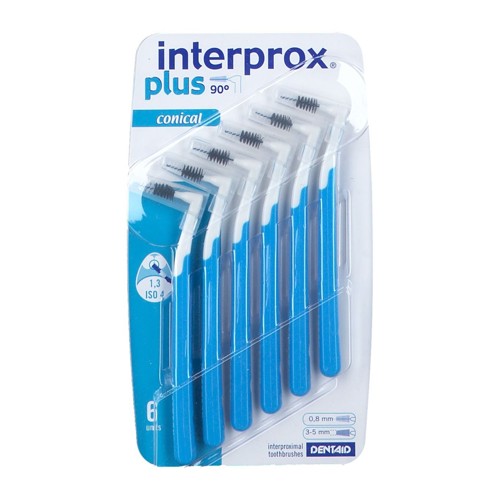 Interprox Plus Conical Bleue Brosse Interdentaire 1.3 Bleue 6 Pièces nova parapharmacie prix maroc casablanca
