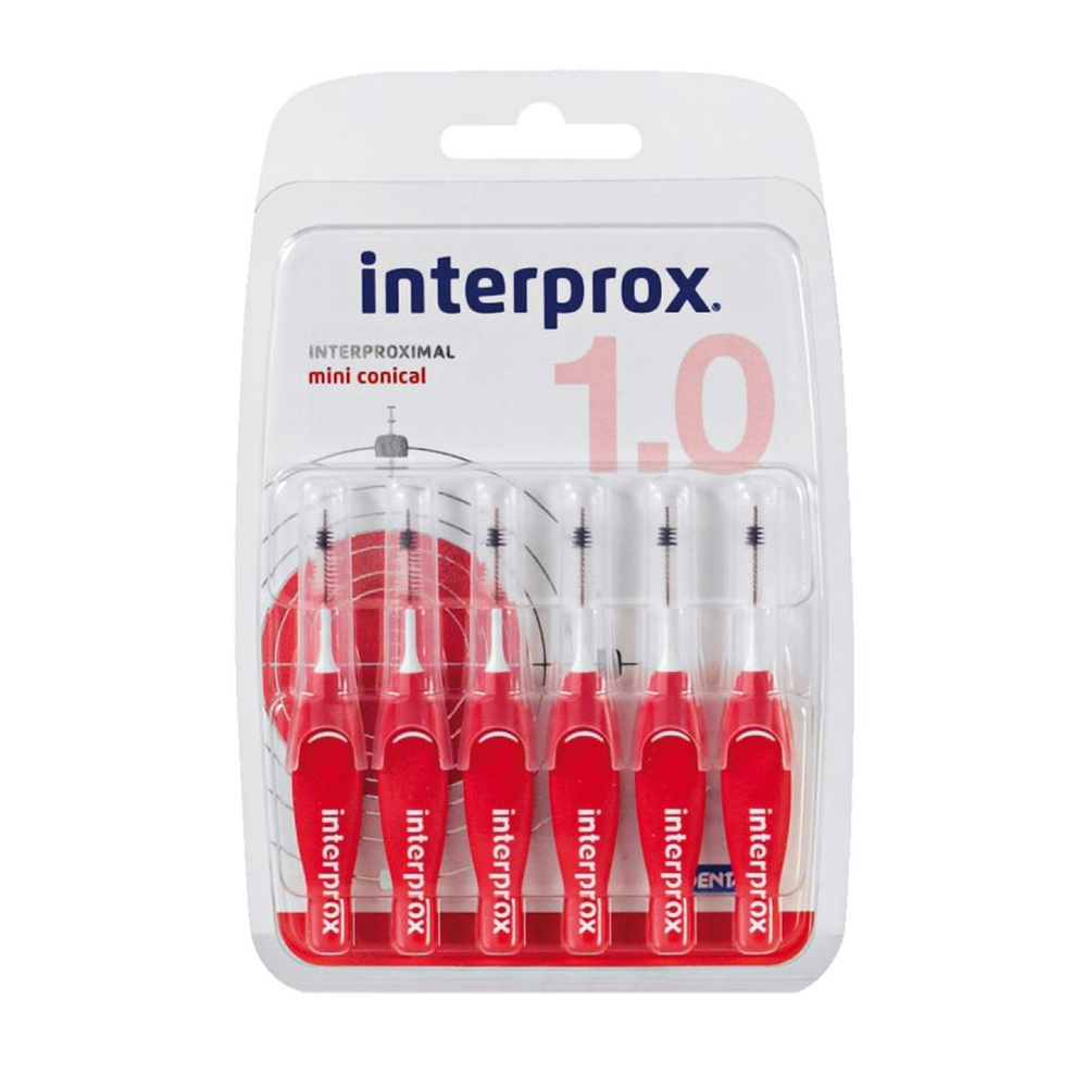Interprox Plus Mini Conical Brosse Interdentaire 1.0 Rouge 6 Pièces nova parapharmacie prix maroc casablanca
