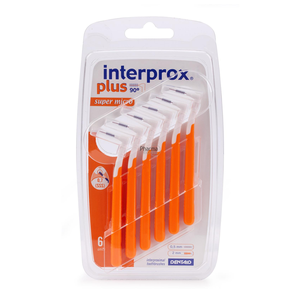 Interprox Plus Super Micro Brosse Interdentaire 0.7 Orange 6 Pièces nova parapharmacie prix maroc casablanca