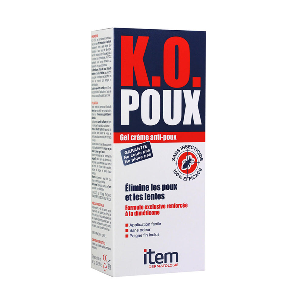 Item k.O Poux Gel Crème 100ml nova parapharmacie prix maroc casablanca