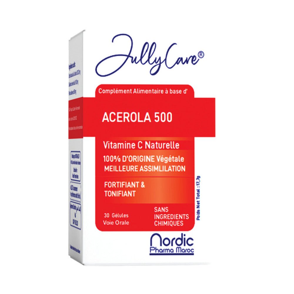 JullyCare Acerola 500 30 Gélules - Nova Para