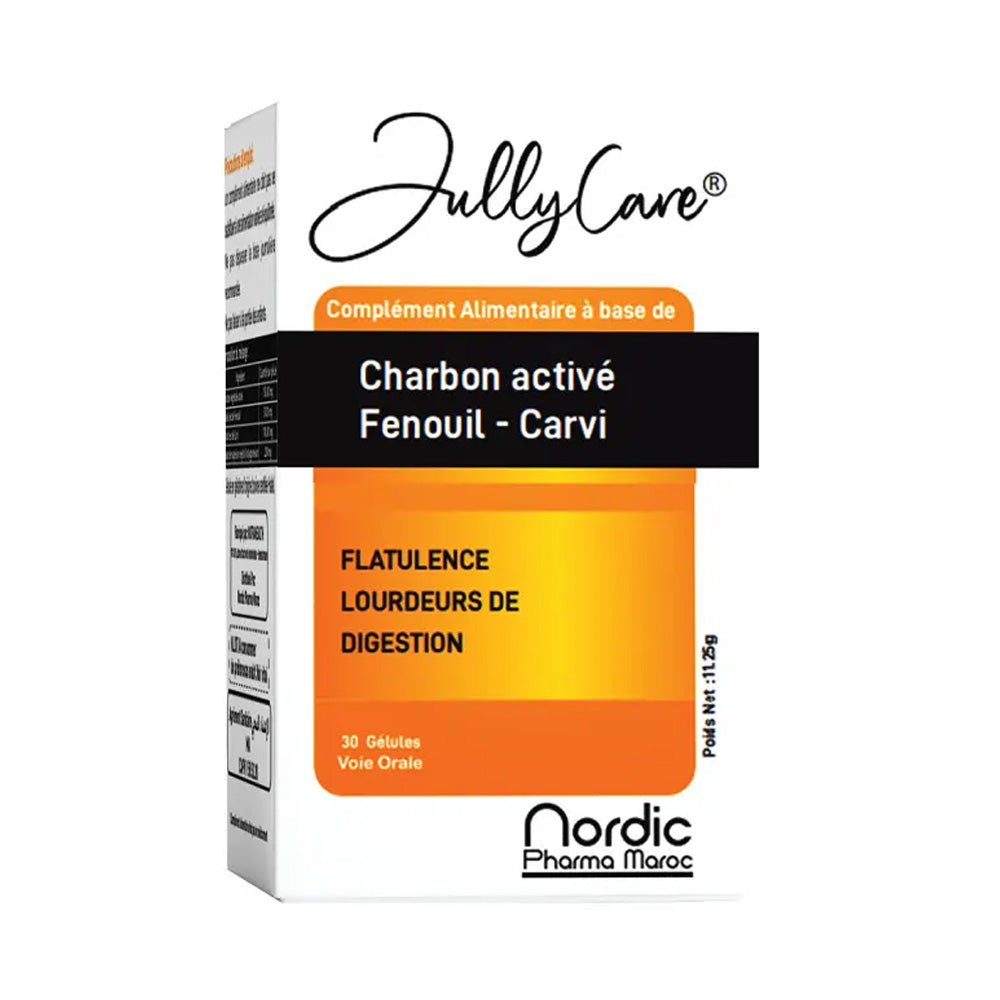 JullyCare Charbon Actif 30 Gélules - Nova Para