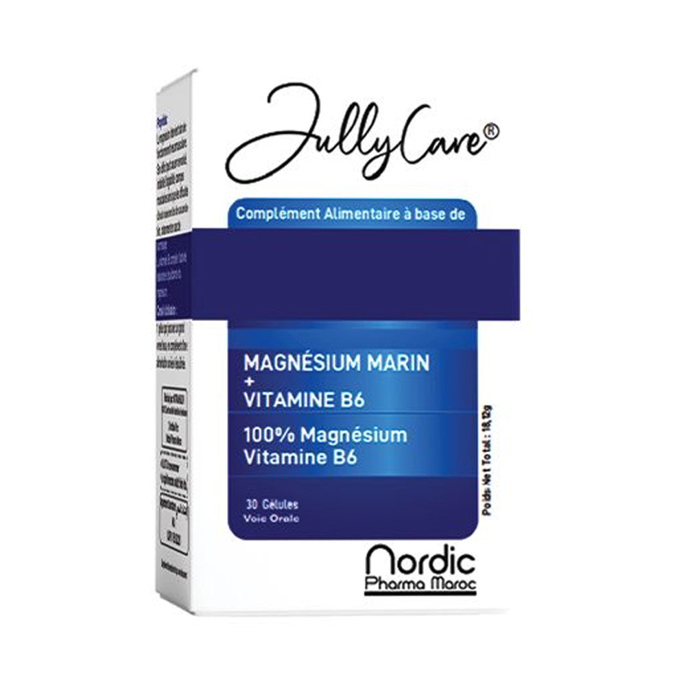 JullyCare Magnesium Marin+Vit B6 30 Gélules - Nova Para