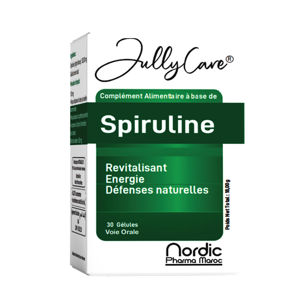 JullyCare Spiruline 30 Gélules - Nova Para