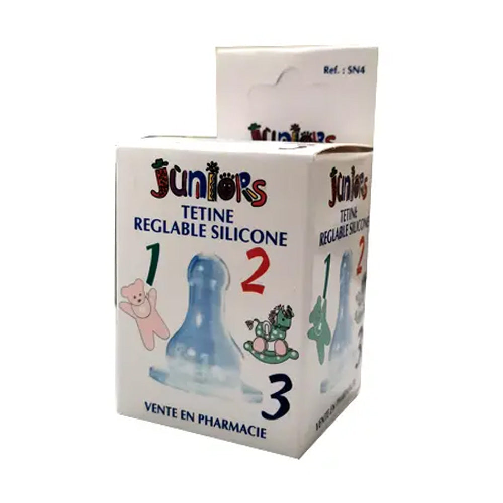 Juniors Tetine Reglable En Silicone Silicone 1 2 3 nova parapharmacie prix maroc casablanca