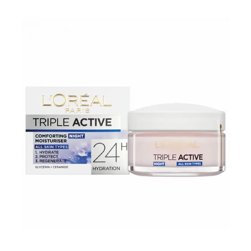 L'Oréal Paris Triple Active Crème De Jour Hydratante Multi-Protectrice 50ml - Nova Para