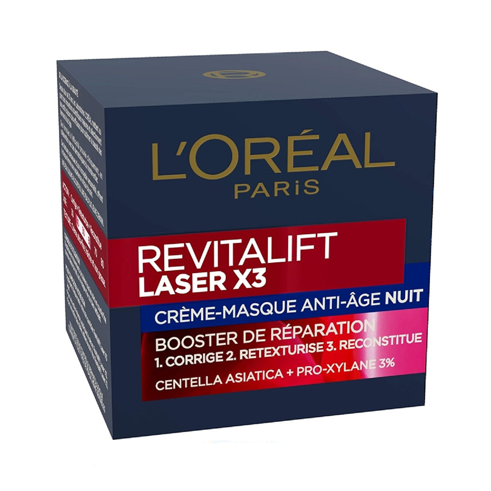 L'oréal Paris Revitalift Laser X3 Crème de Nuit Anti-Age Triple Action 50ml - Nova Para