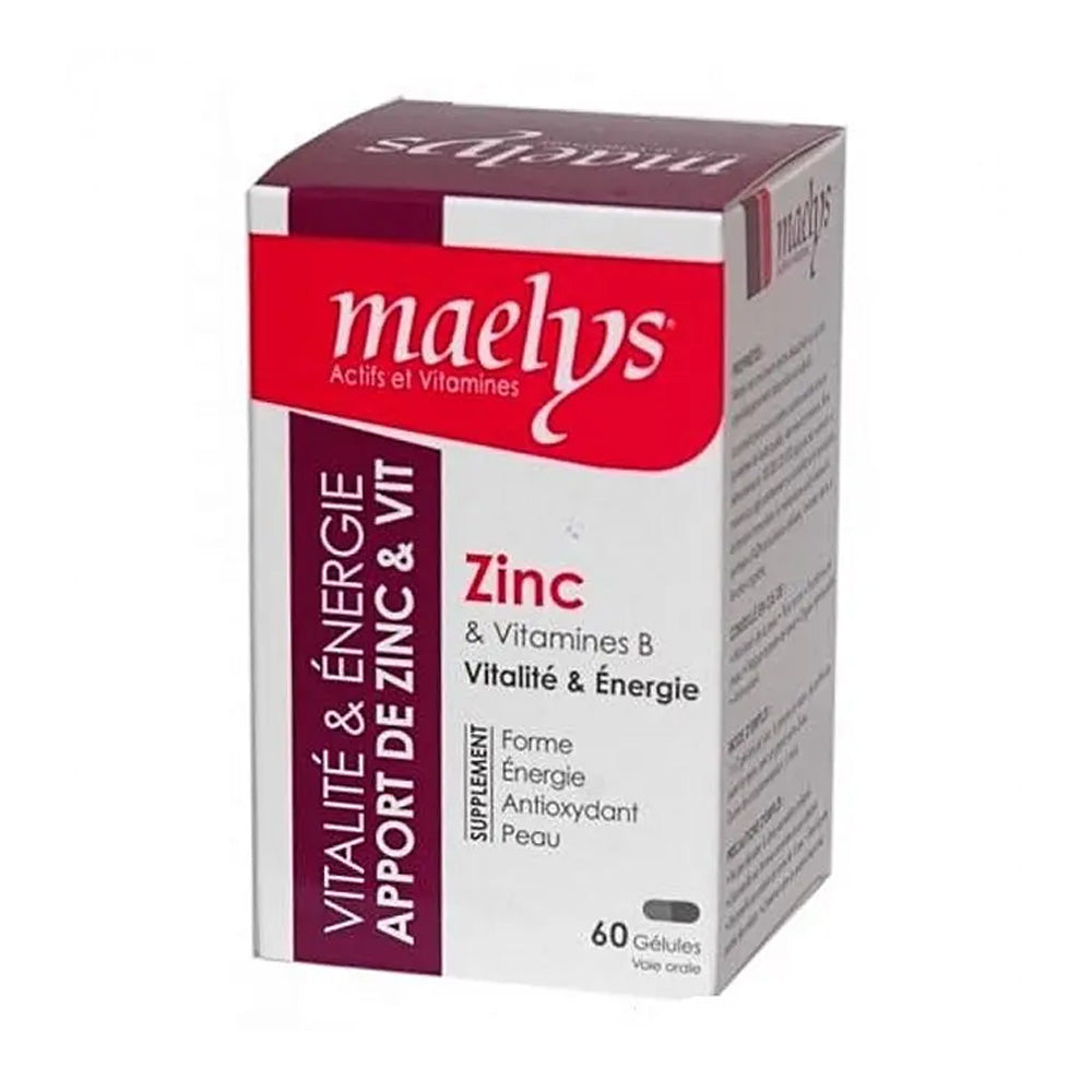 Maelys Zinc Et Vitamine B 60 Gélules nova parapharmacie prix maroc casablanca