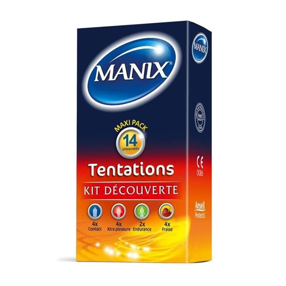 Manix Tentations Kit Découverte 14 Préservatifs nova parapharmacie prix maroc casablanca