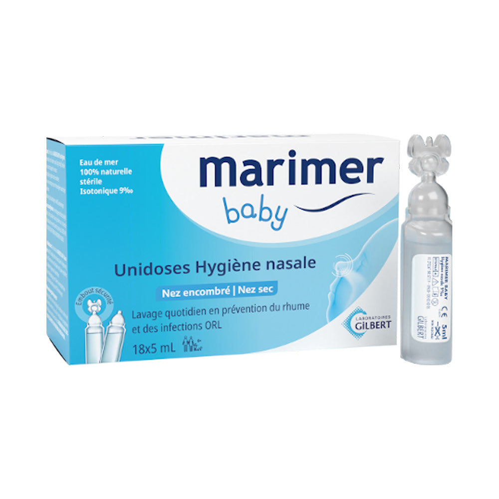 Gilbert Marimer Baby Unidoses Hygiène Nasale quotidienne 10x5ml nova parapharmacie prix maroc casablanca
