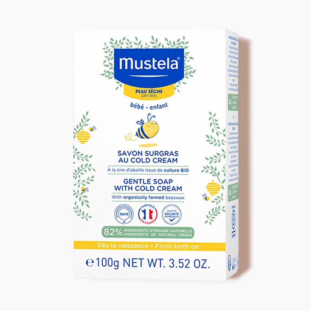 Mustela Savon Surgras Au Cold Cream à La Cire D'abeille BIO 100g nova parapharmacie prix maroc casablanca