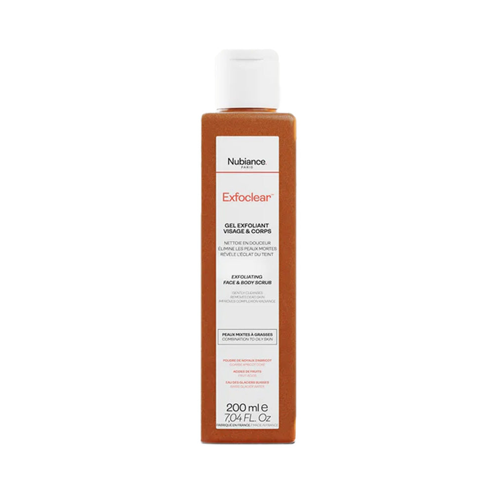 Nubiance Exfoclear Gel Exfoliant Gommage Visage & Corps Aux AHA 200ml - Nova Para