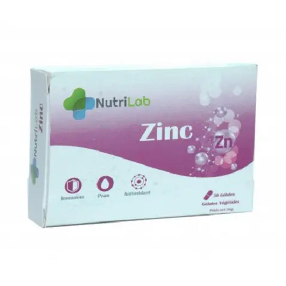 Nutrilab Zinc 30 Gélules nova parapharmacie prix maroc casablanca