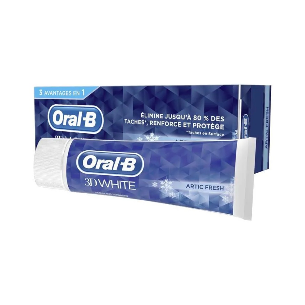 Oral-B Dentifrice Crest 3D White 3 avantages en 1 nova parapharmacie prix maroc casablanca