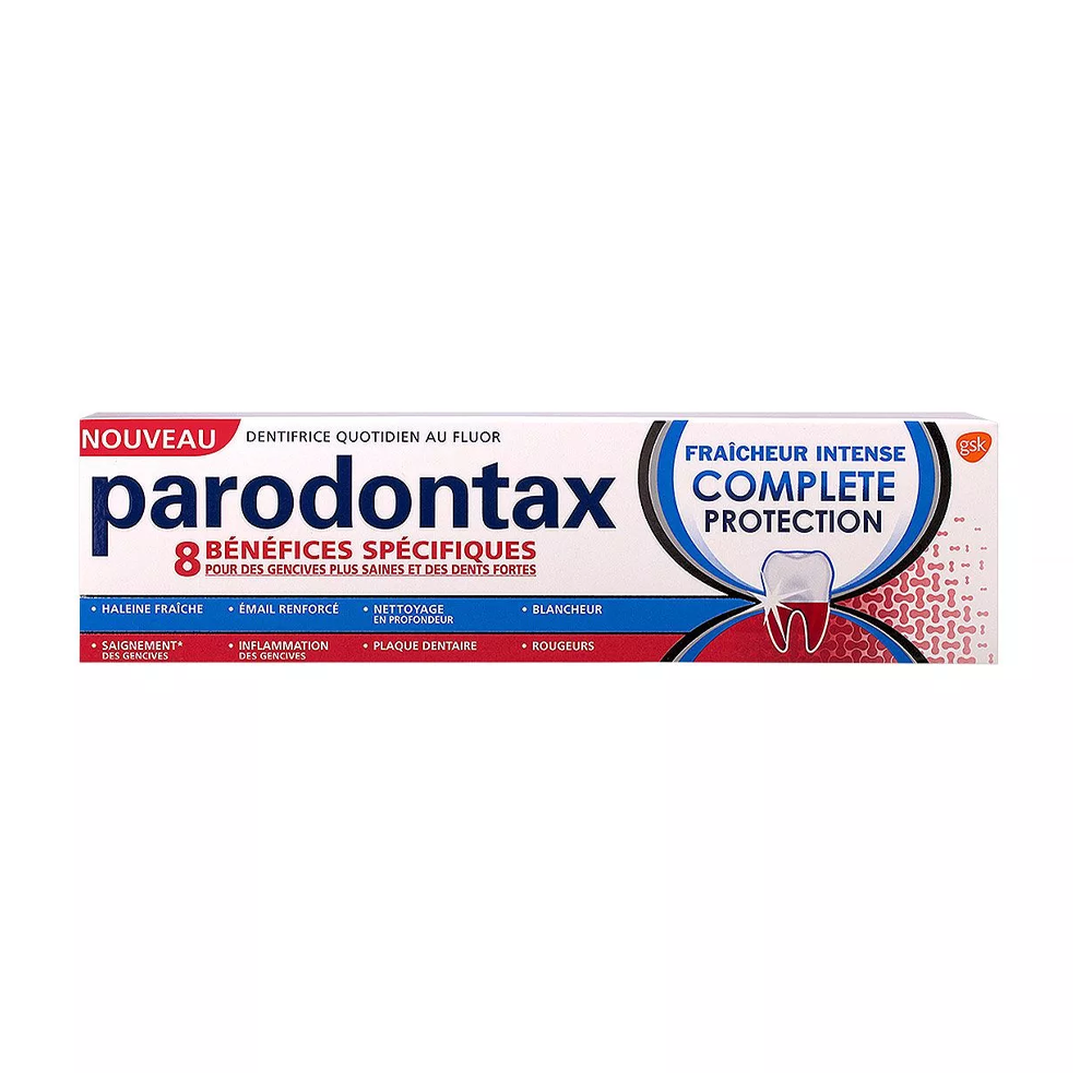 Parodontax Dentifrice Complete Protection Fraîcheur Intense 75ml nova parapharmacie prix maroc casablanca