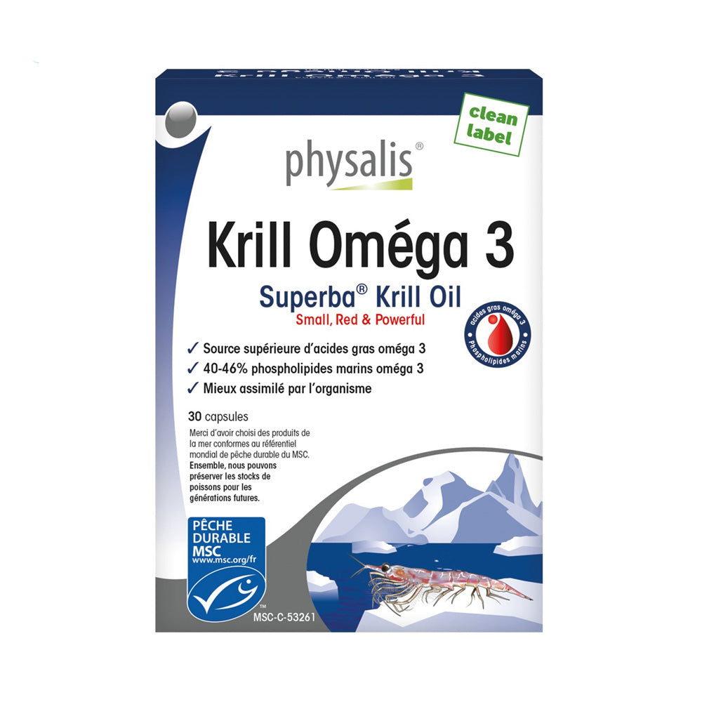 Physalis Krill Oméga 3 30 Capsules - Nova Para