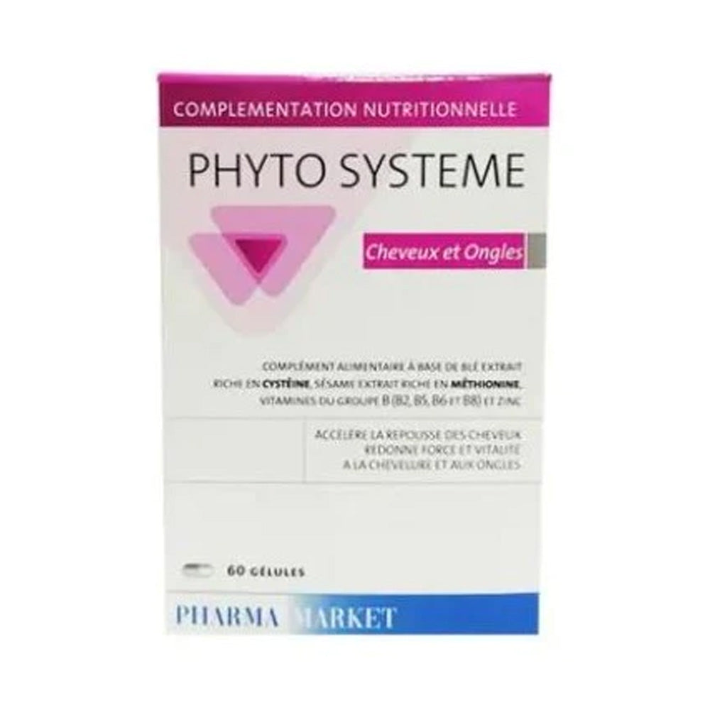 Phyto Systeme Cheveux & Ongles 30 Gélules nova parapharmacie prix maroc casablanca