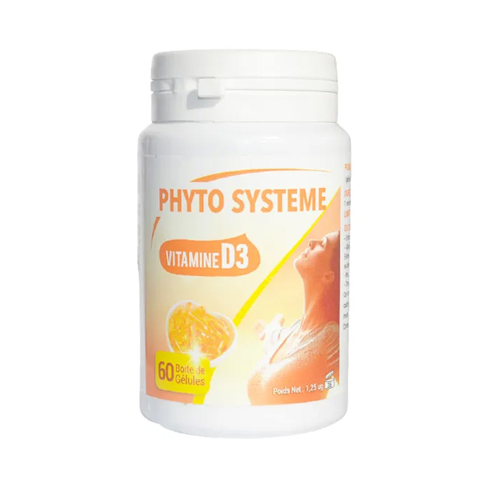 Phyto Systeme Vitamine D3 Boite De 60 Gélules nova parapharmacie prix maroc casablanca