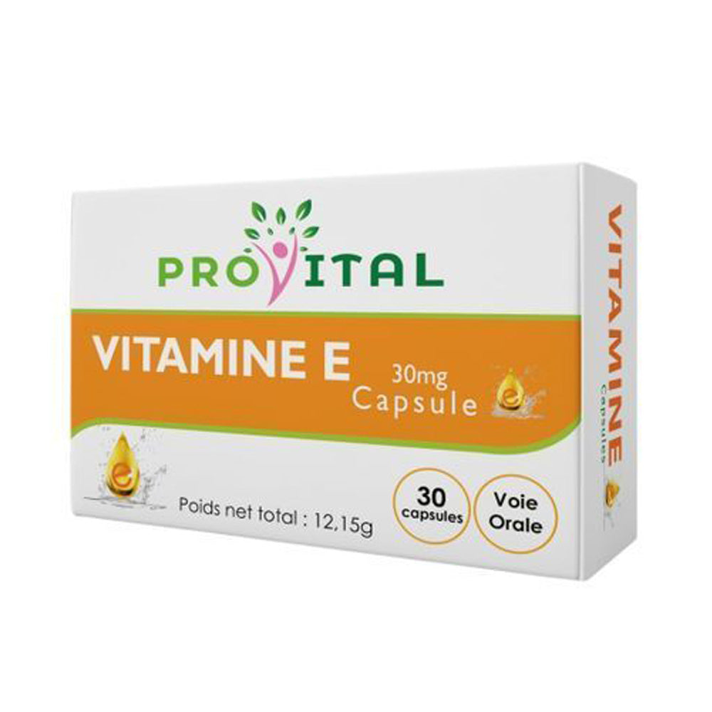 Pro Vital Vitamine E Complément Alimentaire 30 Capsule nova parapharmacie prix maroc casablanca