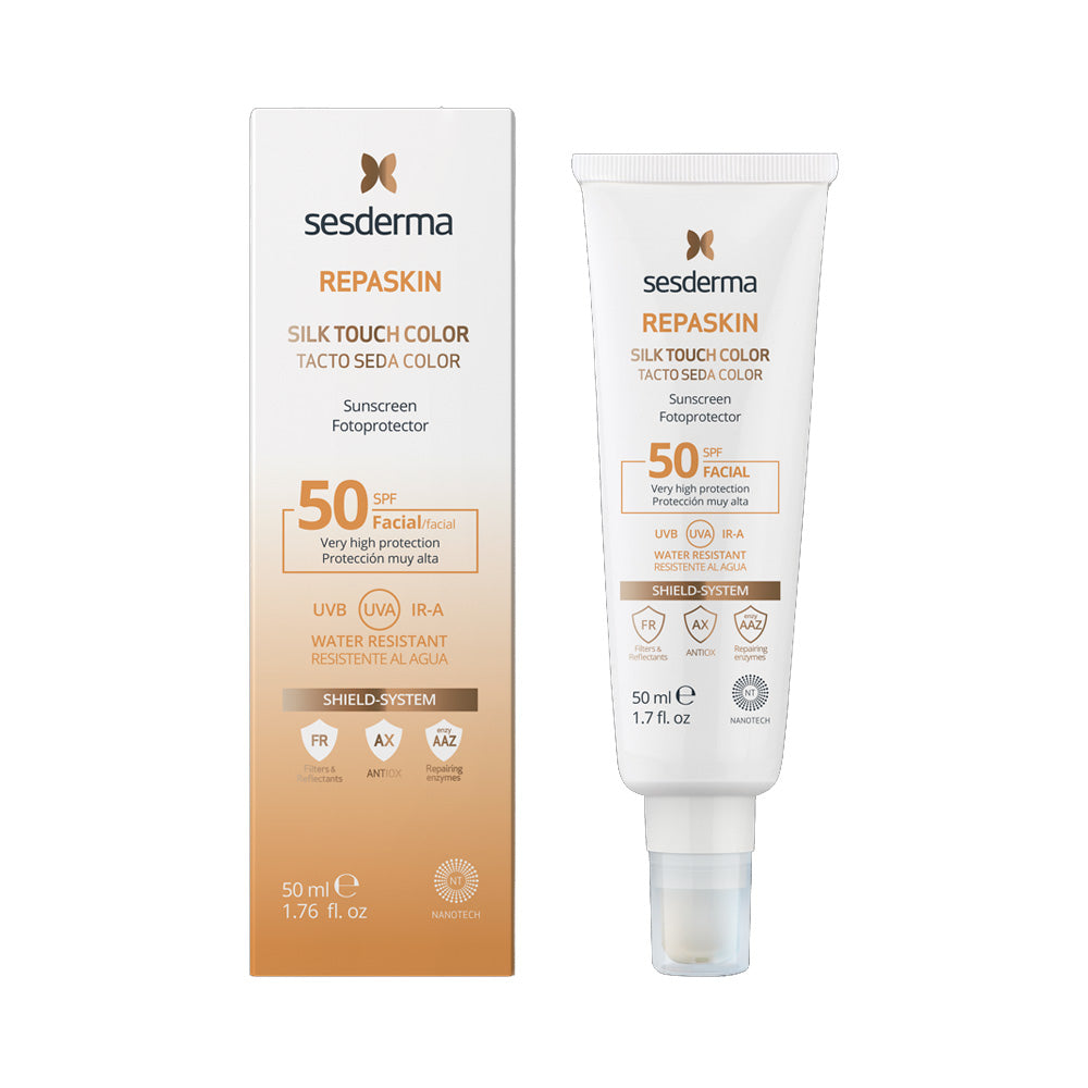 Sesderma Repaskin Facial L T.Seda+Color SPF50 50ml - Nova Para