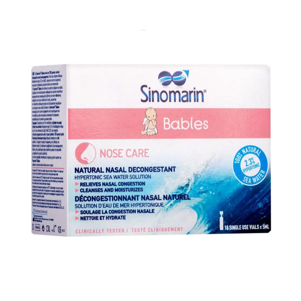 Sinomarin Babies Soin du Nez Flacons de 18 x 5 ml - Nova Para